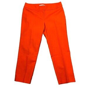 Ann Taylor Loft Pants Marisa Cropped Chino Stretch Cotton Pockets 6 Petite 6P‎